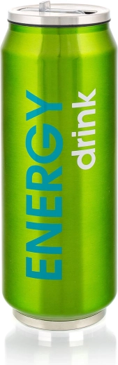 Termokrūze bundžas formā BE COOL ENERGY 430 ml – zaļa
