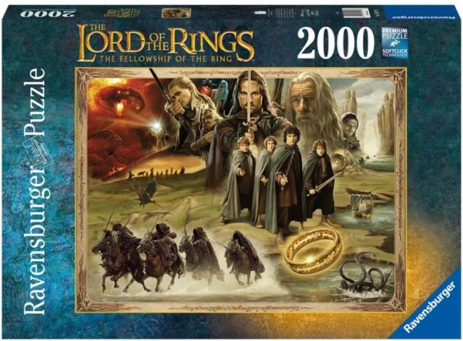 Puzle 2000 gabali Gredzenu pavēlnieks RAVENSBURGER