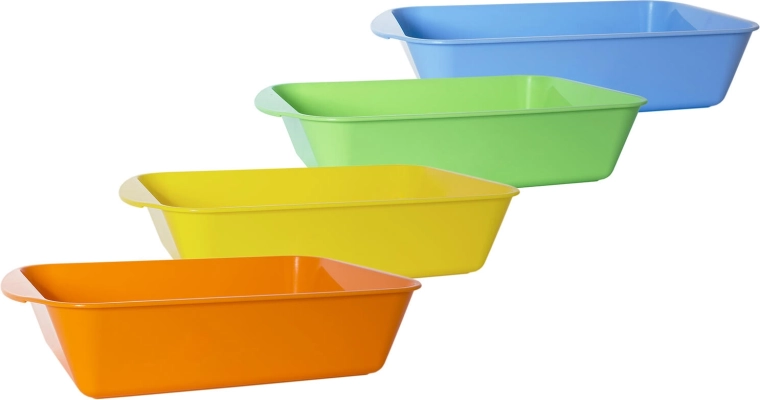 Apvāršanas bļoda no plastmasas 34 × 25 × 7 cm, krāsu mikss