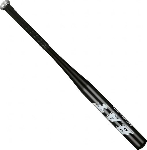 Alumīnija beisbola nūja 25" (64 cm) – viegla treniņiem, melna