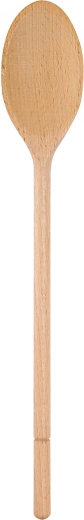 Oval beechwood spoon 35 cm