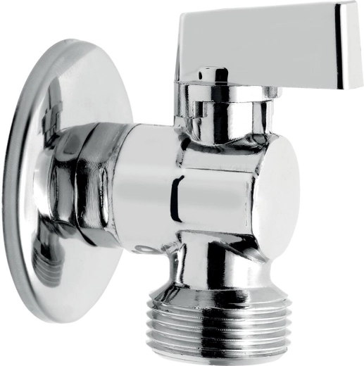 Veļas mašīnas leņķa vārsts ar pretvārstu 1/2" × 3/4"