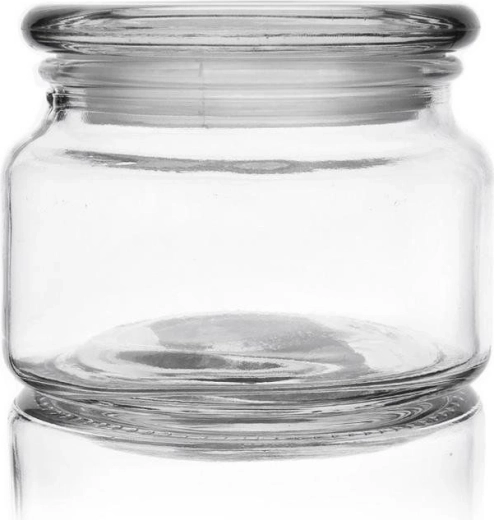 Stikla pārtikas trauks 380 ml ar vāku