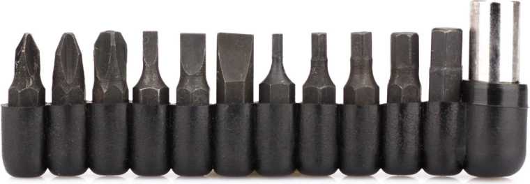 11 interchangeable bits included