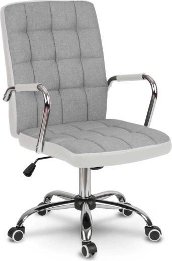 Benton Office Chair in Gray and White