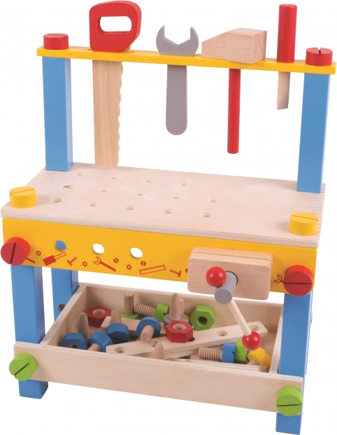 Wooden Workbench for Kids Bigjigs Toys