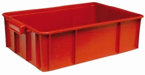Plastmasas gaļas kaste 60 × 40 × 17 cm, kravnesība 15 kg
