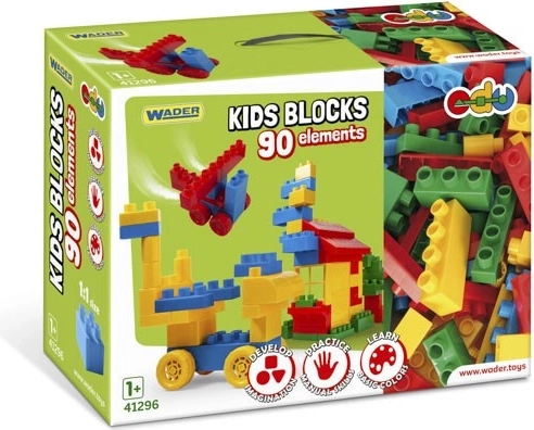 Konstruktors Wader Kids Blocks kluči – 90 detaļas