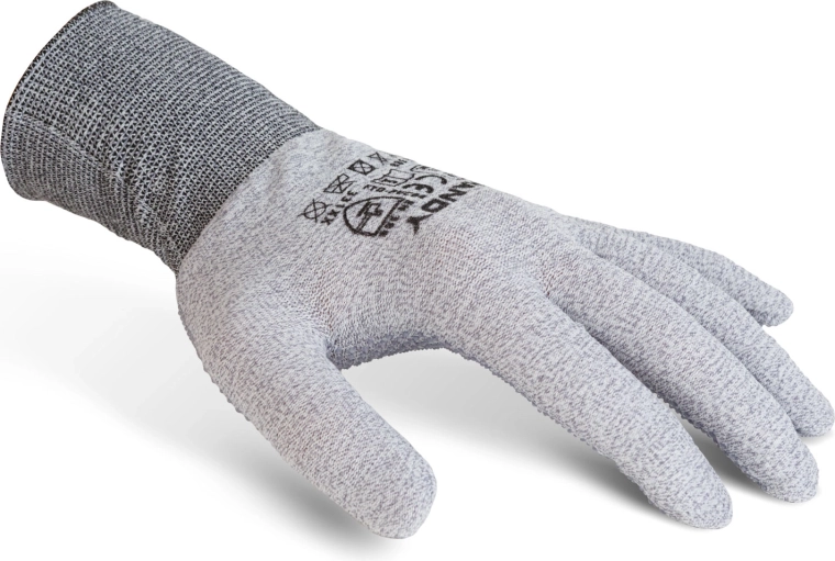 Anti-slip protective gloves with PVC dots, size XL – 1 pair
