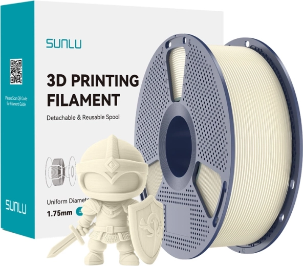 Sunlu PLA+ filaments 1,75 mm – ziloņkaula krāsā
