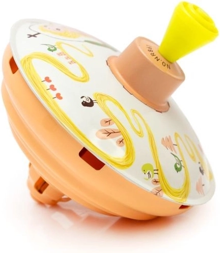 Fairy-tale spinning top orange 13 cm - 1 piece