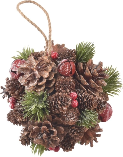 BELL hanging decorative pinecone-shaped ball 16 cm