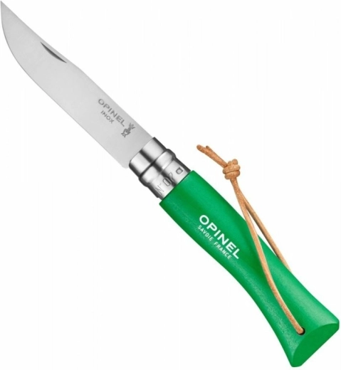 Opinel No.07 Trekking Green pocket knife 8 cm, green beech