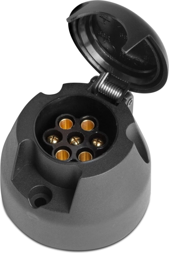 7 polu piekabes kontaktligzda, 12 V