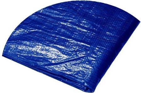 Apaļš pārsegs ar cilpiņām 3,5 m, 120 g/m², zils