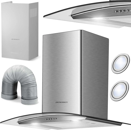 Kamīna tipa virtuves tvaika nosūcējs 60 cm BERDSEN BT-202 Inox
