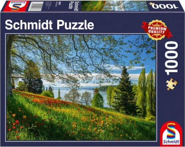 Puzle Ziedošas tulpes Mainau salā – 1000 gabaliņi