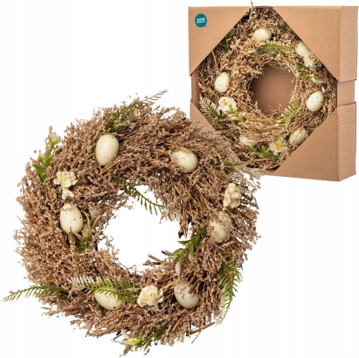 Spring boho wreath beige 30 cm