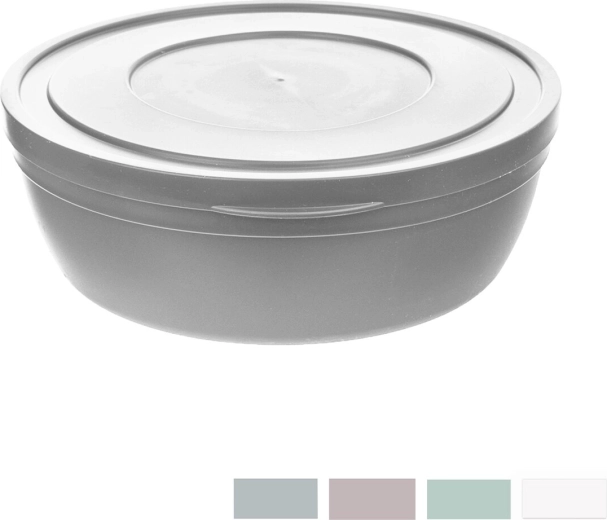 Bowl with Lid Kapa Flat 21.5 cm (assorted colors)