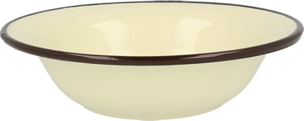 Enamel Bowl Silesia Rybnik 1.15 L, Cream
