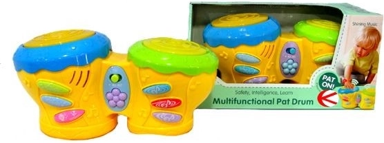 Interactive musical drums for toddlers with light and sound - 1 piece