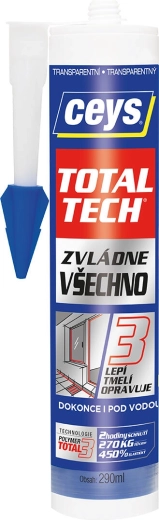 Universāla līme un hermētiķis 290 ml CEYS TOTAL TECH caurspīdīgs