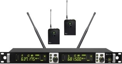 Avtek bezvadu mikrofonu komplekts ar diviem bodypack raidītājiem