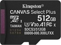 MicroSD Memory Card 512GB Canvas Select+