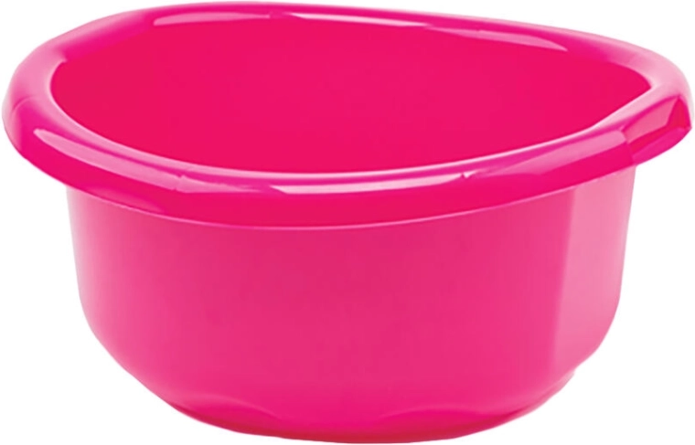 Deep plastic bowl with handles 20 l, diameter 45.5 cm, mix of colors