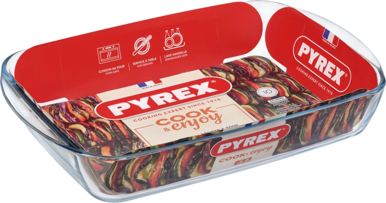 Stikla cepamtrauks PYREX 4,9 l 40 × 27 × 7 cm