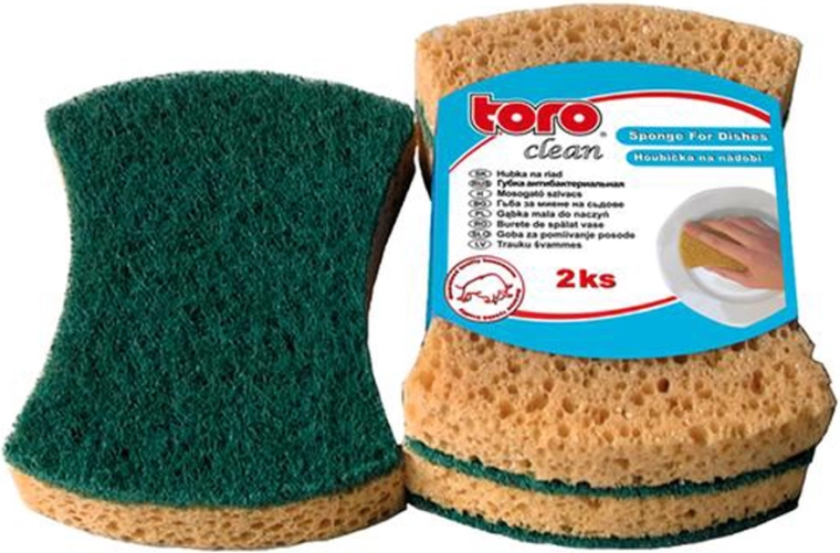 Formēts trauku mazgāšanas sūklis TORO, 2 gab.