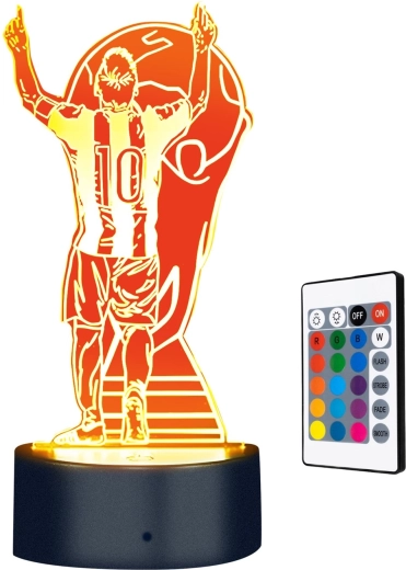 3D naktslampiņa Lionel Messi Champion