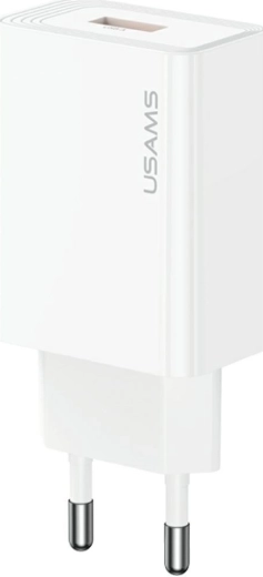 USAMS T69 USB-A wall charger 10.5 W 2.1 A white