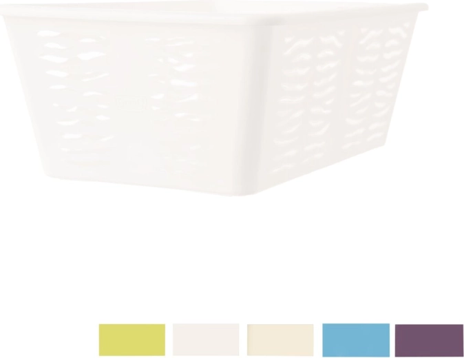 Zebra plastmasas uzglabāšanas groziņš 30 × 20 × 11,1 cm (krāsu mikss)