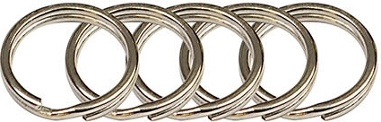 15 mm Key Ring, Nickel-Plated (50 pcs)
