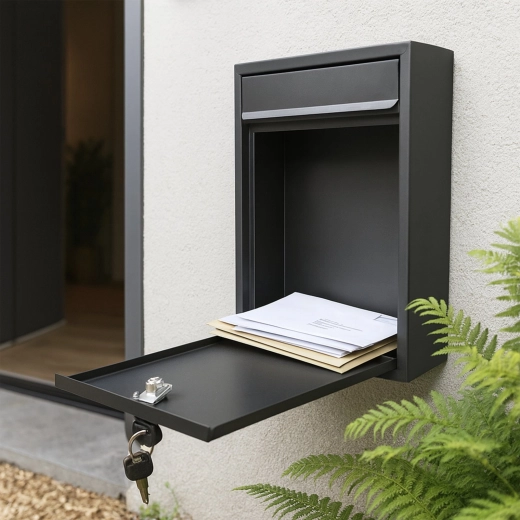 Locking mechanism and easy access to correspondence