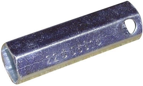 Single-ended tubular socket wrench 13 mm galvanized