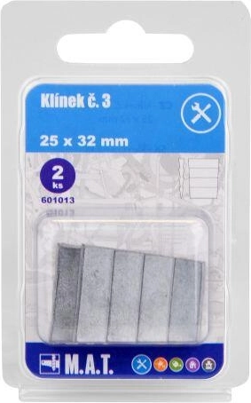 Koka ķīlis cirvjakātam Nr. 3, 25 × 32 mm (2 gab.)