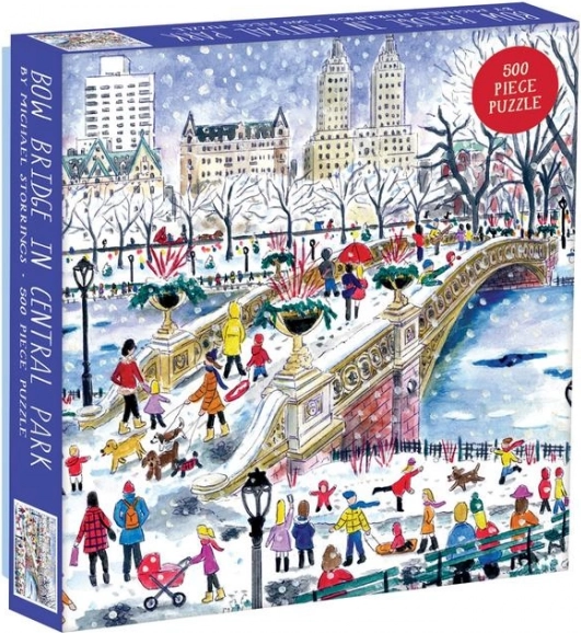 Kvadrātveida puzle Bow Bridge Centrālparkā, 500 gabaliņi