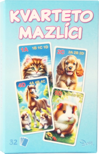 Card Game Quartet Animal Pets