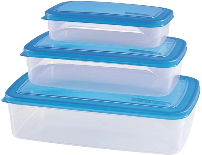 Heidrun plastmasas pārtikas trauki 3 gab. (krāsu mikss)