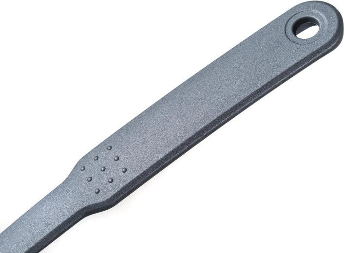 Ergonomic handle with hanging loop