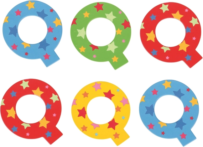 Zvaigznītes burtiņš Q no Bigjigs Toys