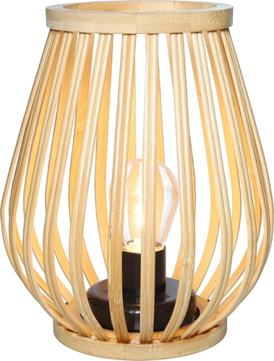 Solight bambusa LED laterna ar silti baltu gaismu, 20 cm – 1 gab.