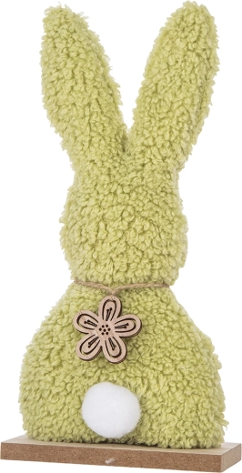 Dekoratīva figūriņa Boucle zaķis zaļa 25 cm