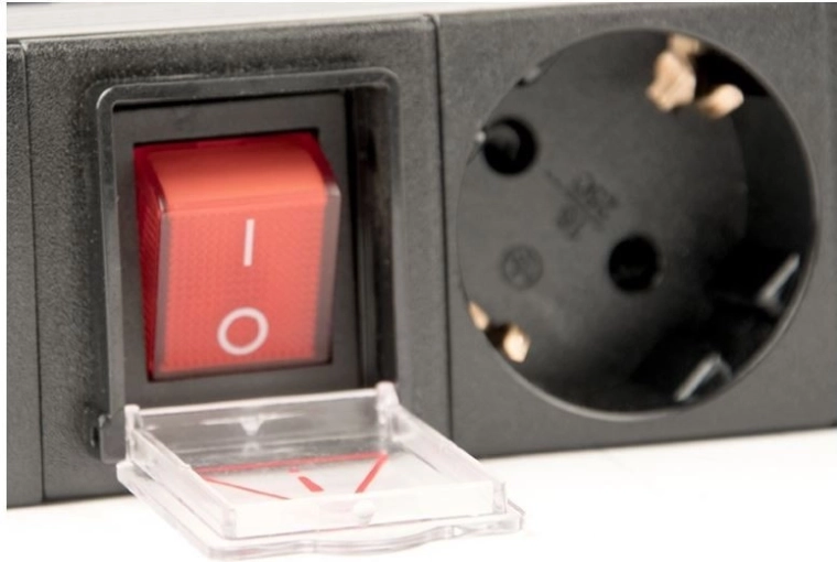 Drošs galvenais slēdzis ar vāciņu