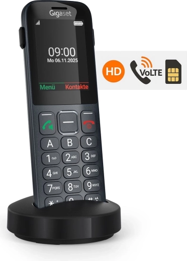 Gigaset Comfort 600 SIM 4G mobilais telefons senioriem