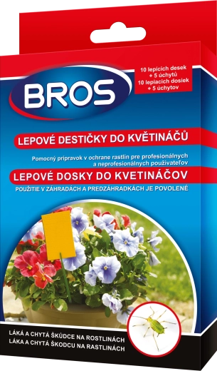 BROS sticky traps for flowerpots 10 pcs