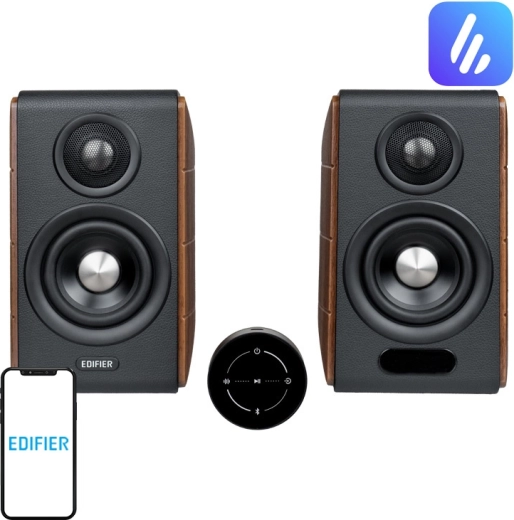 Edifier S880DB MKII plaukta aktīvie skaļruņi 2.0 (tumšs koks)