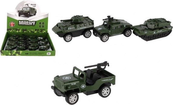 Militāro auto komplekts ar atvelkamo mehānismu